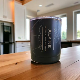 Alpine Texas Street Map Insulated Cup