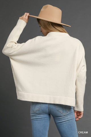 V-Neck Sweater - Cream
