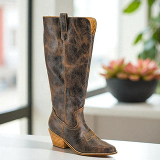 Hats Off Boots - Crinkle Espresso