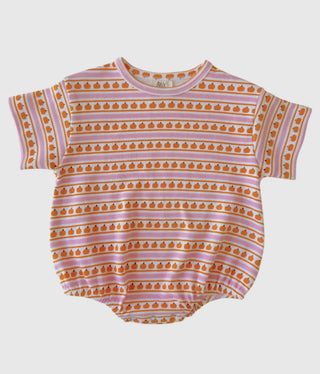 Pumpkin Stripe Pink Bubble