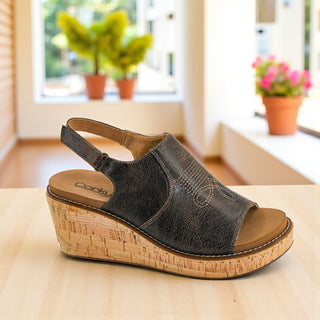 Most Wanted Wedge - Espresso Crinkle