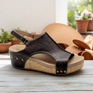 Volta II Chocolate Smooth Low Wedge