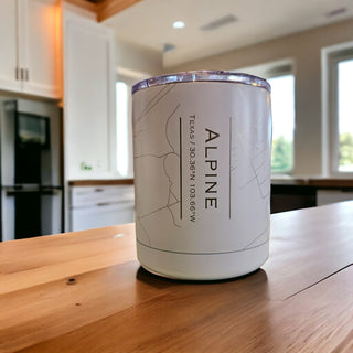 Alpine Texas Street Map Insulated Cup