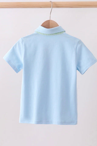 Blue Pocket Button Shirt