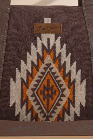 Wrangler Southwestern Print Duffle Bag -  Coffee