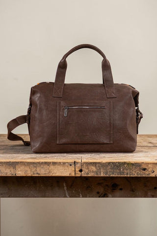 Wrangler Southwestern Print Duffle Bag -  Coffee