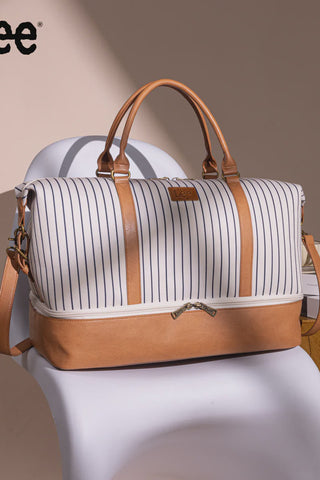 Lee Striped Collection Canvas Duffle Bag