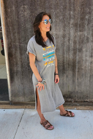 Aztec Roam Mineral Graphic Dress