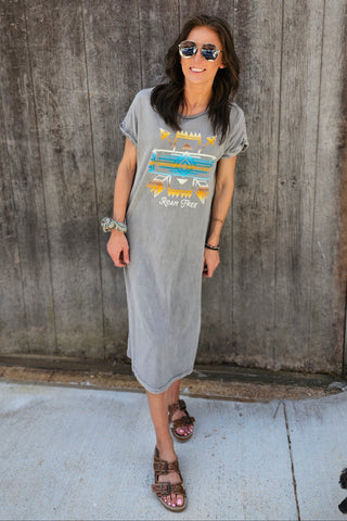 Aztec Roam Mineral Graphic Dress