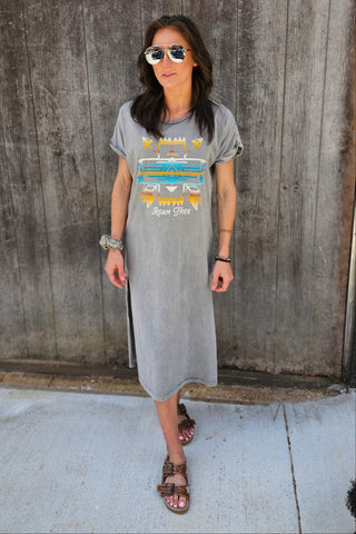 Aztec Roam Mineral Graphic Dress