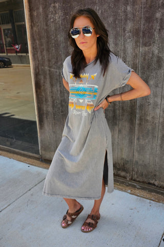 Aztec Roam Mineral Graphic Dress