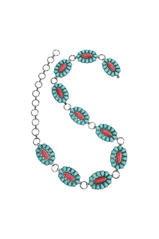 Western Turquoise Chain Belt