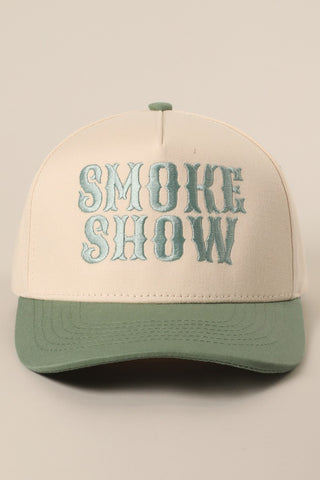 Smoke Show Trucker Hat - Sage