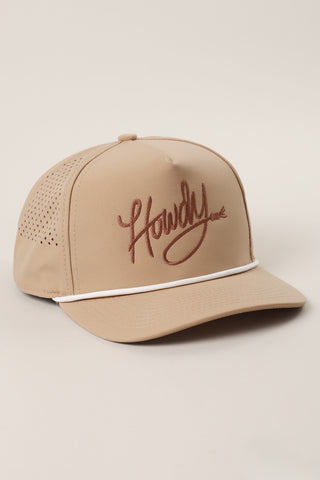 Howdy Embroidered Trucker Hat
