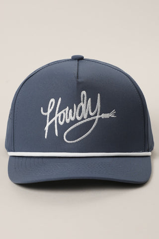 Howdy Embroidered Trucker Hat