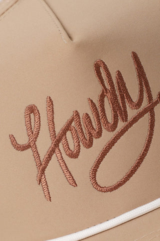 Howdy Embroidered Trucker Hat