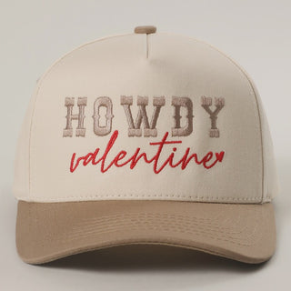 Howdy Valentine Trucker Hat - Beige