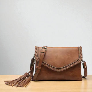 Sloane Flapover Crossbody - Brown