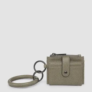 Sammie Mini Snap Wallet w/ Ring - Olive