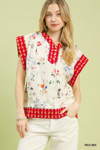 Red Flower Box Top