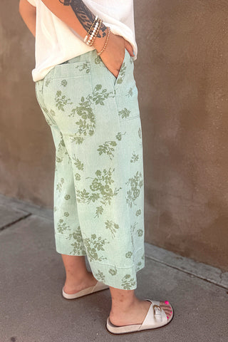 Greenley Cropped Twill Pants