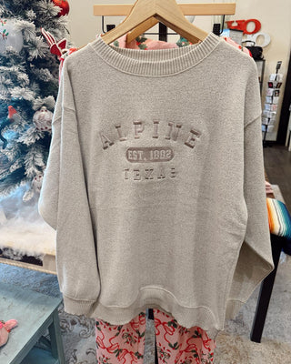 Alpine Embroidered Sweater - Oatmeal