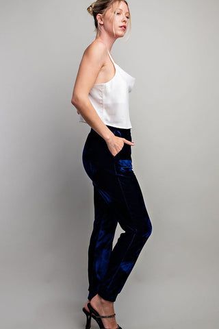 Velvet Joggers - Black