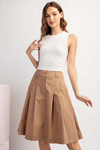 A-Line Midi Skirt