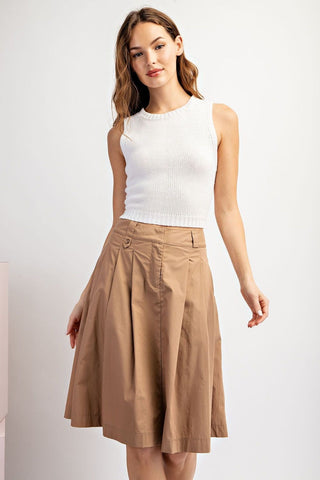A-Line Midi Skirt