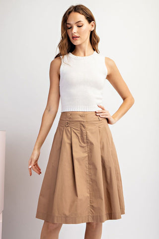 A-Line Midi Skirt