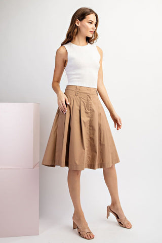 A-Line Midi Skirt