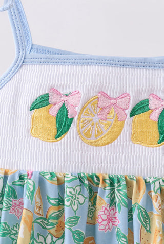 Lemon Drop Smocked Dress