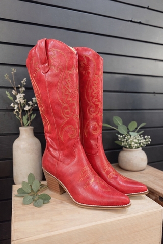 Just in Case Boots - Red