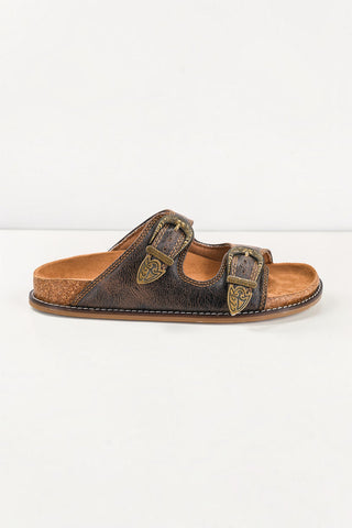 Atta Girl Sandals - Espresso Crinkle