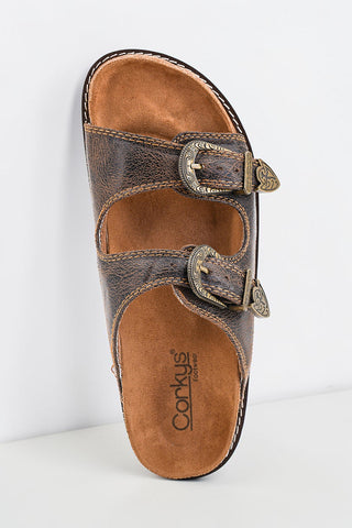 Atta Girl Sandals - Espresso Crinkle