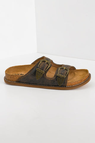 Atta Girl Sandals - Espresso Crinkle