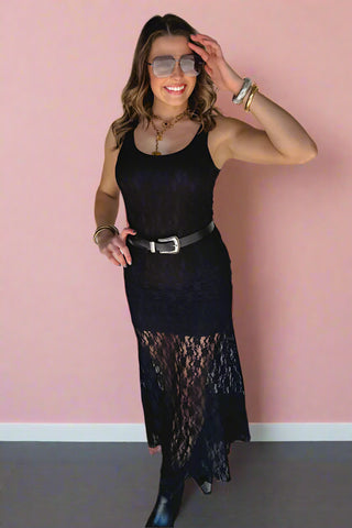 Leely Lace Dress - Black