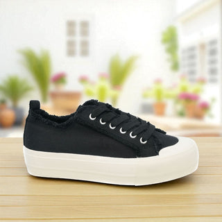 Could Care Less Black Sneaker