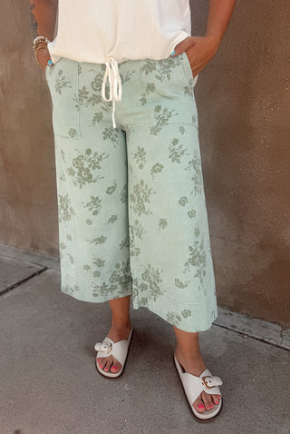 Greenley Cropped Twill Pants