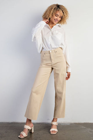 Twill Highwaist Pants