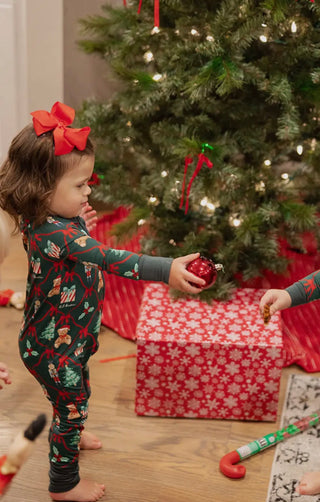 Bear-Y Christmas Bamboo Zip Pajamas
