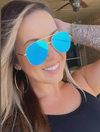 Ace in Blue Sunglasses