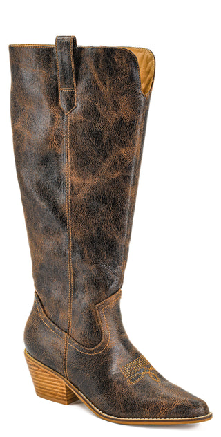 Hats Off Boots - Crinkle Espresso