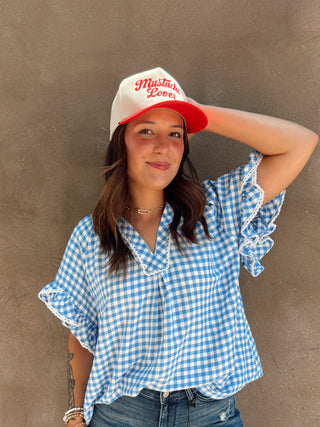 Mustache Lover Trucker Hat - Red