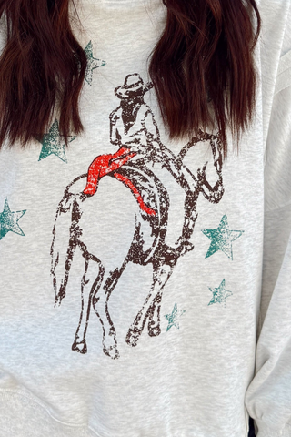 Western Haze Graphic Sweatshirt