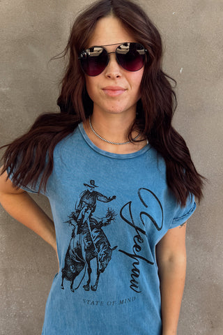 Yeehaw Cowboy Mineral Graphic Dress