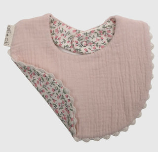 Muslin Cotton Double Sided Floral Bib