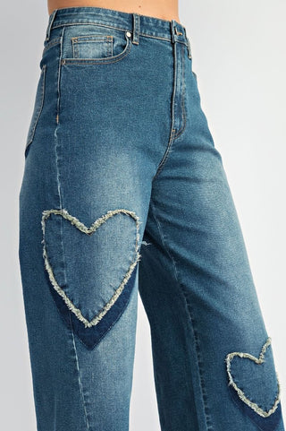 Heart Patch Jeans