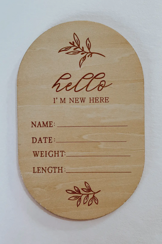 Small Birth Announcement Board