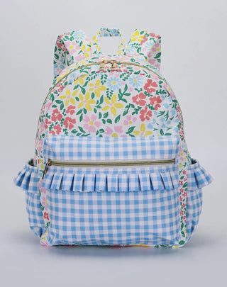 Floral Kids Ruffle Backpack